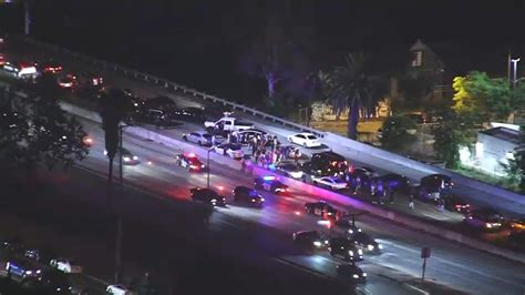 Demonstrators shut down 101 Freeway in downtown Los Angeles